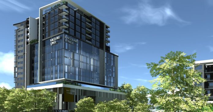 Artist's impression of Macquarie Tower at Charlestown