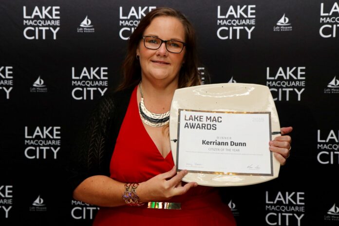 Lake Macquarie Citizen of the Year, Kerriann Dunn.