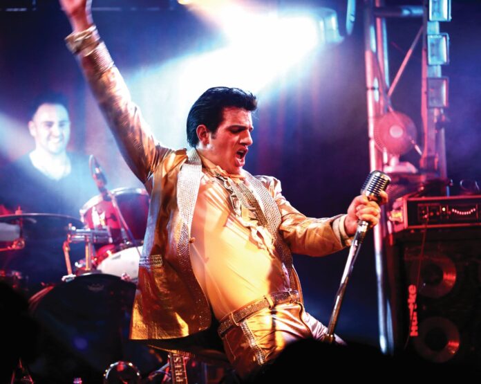 Anthony Petrucci as Elvis Presley.