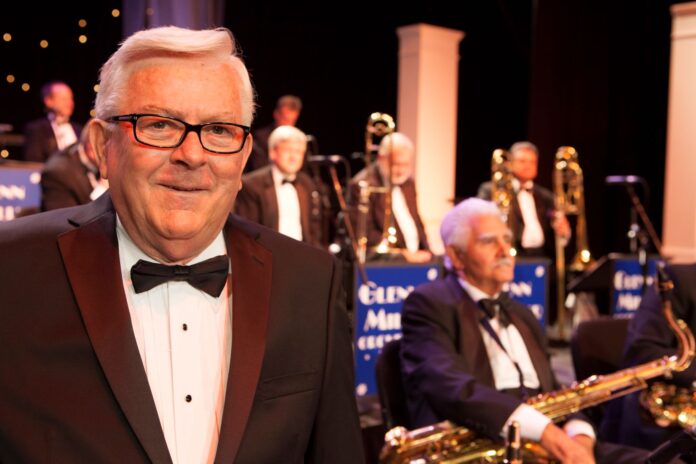 The Glenn Miller Orchestra’s musical director, Rick Gerber, and the band