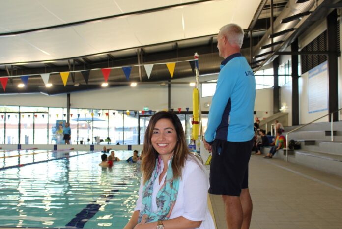 Maitland council’s manager of community and recreation, Laurie D’Angelo, at the indoor pool.