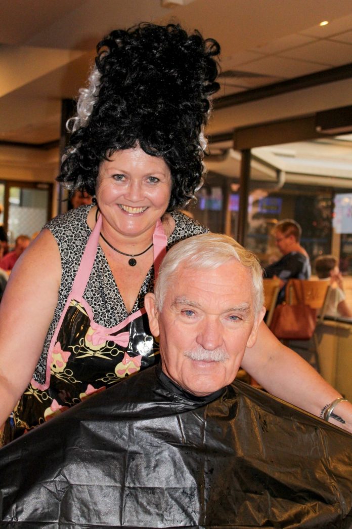 man preparing for haircut