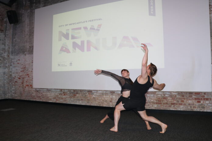Catapult dance performers at the launch of 'New Annual.
