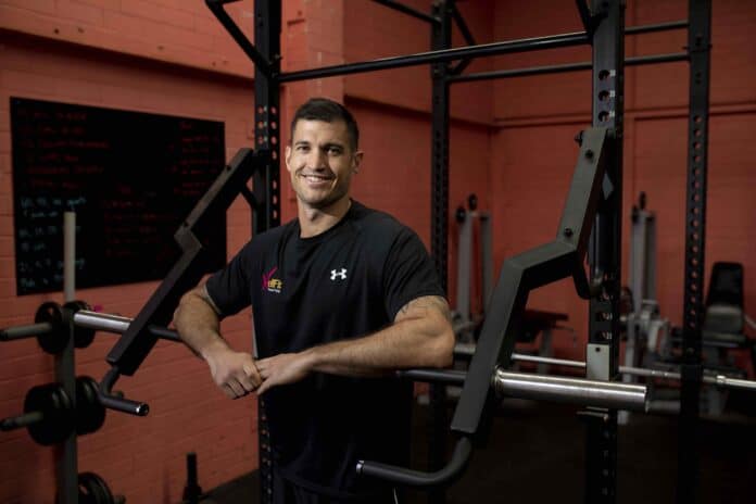 man in gym