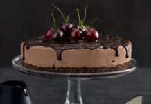 Date night desserts Cherry ripe cheesecake