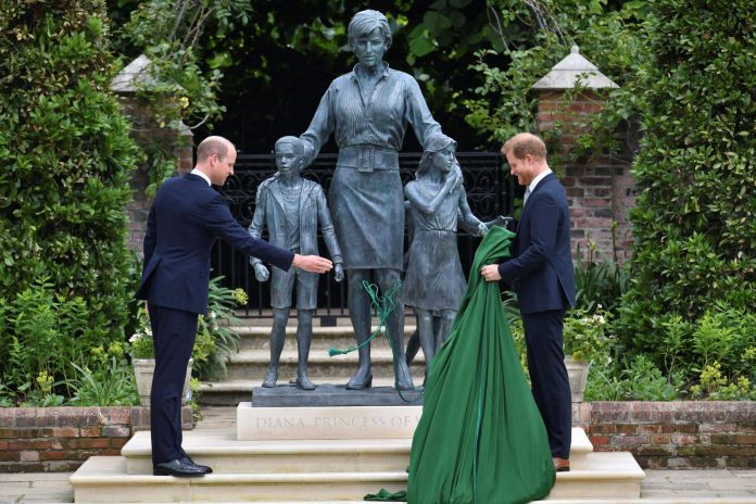 Diana statue unveiling