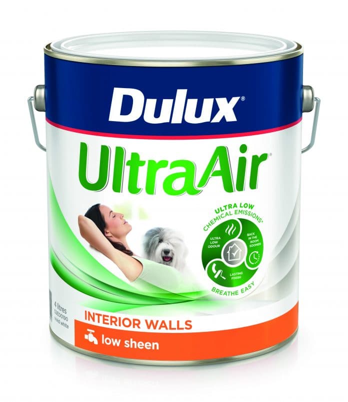 A can of Dulux UltraAir paint