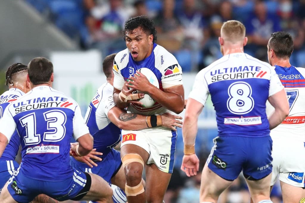 Knights Prop Banned for Horrific Hit on Warriors Winger Knights Prop Banned for Horrific Hit on Warriors Winger
