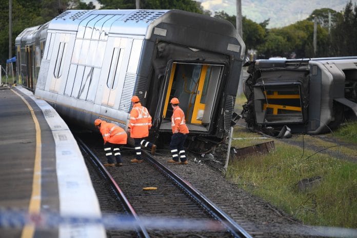train derailment NSW Illawarra