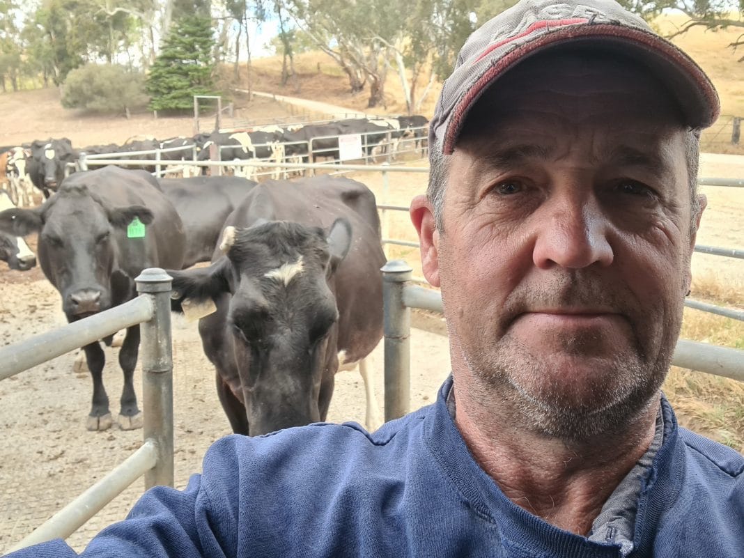 Dairy farmer Rick Gladigau at his property