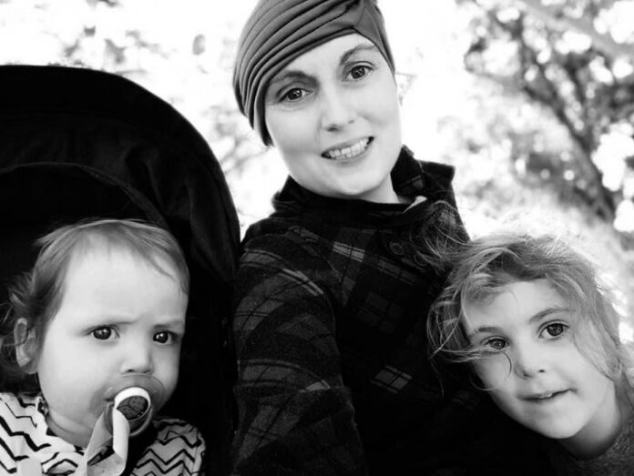 Luci Mackersey and her girls