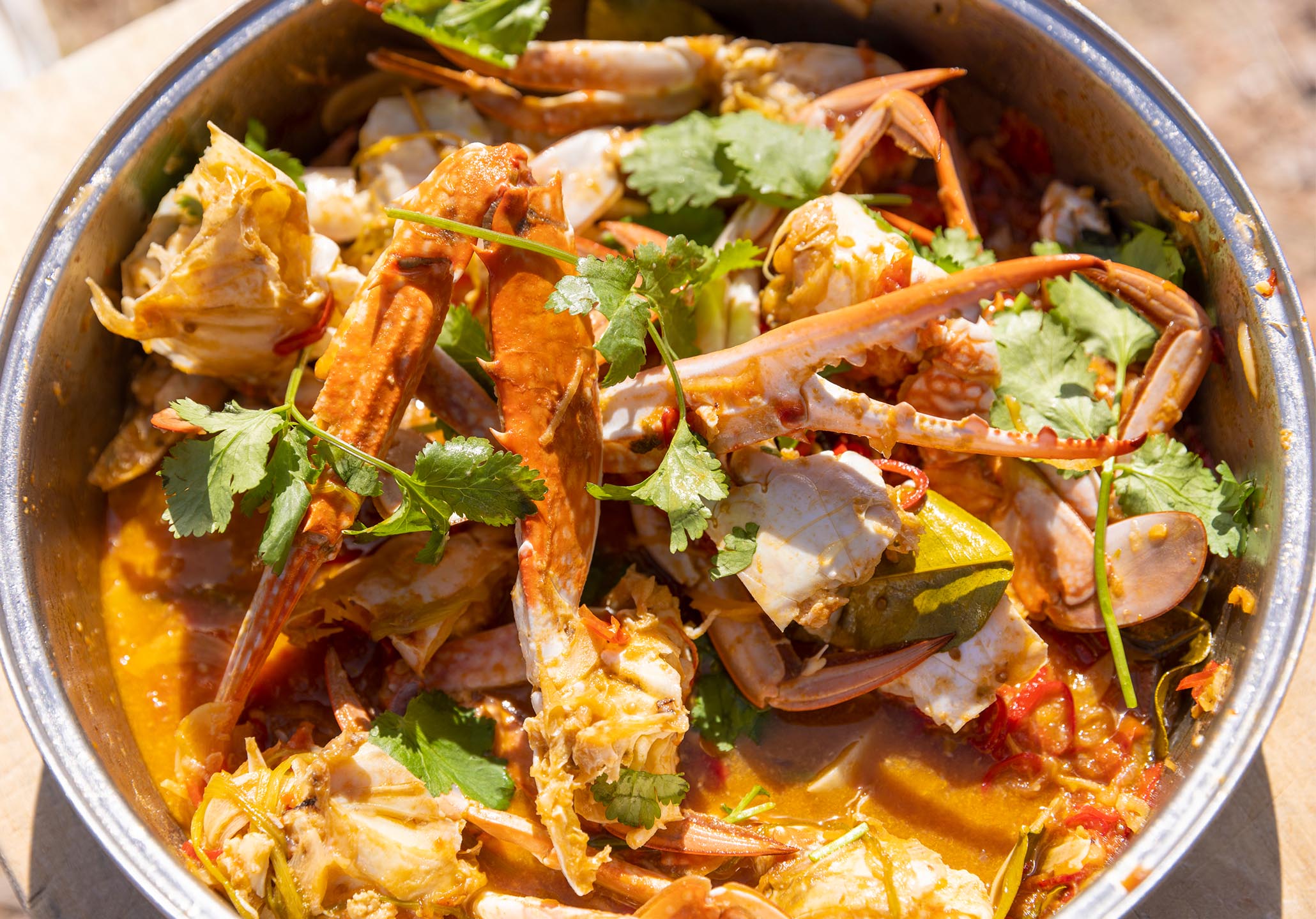 Andy Allen shares his Sweet and Sour Blue Swimmer Crab recipe