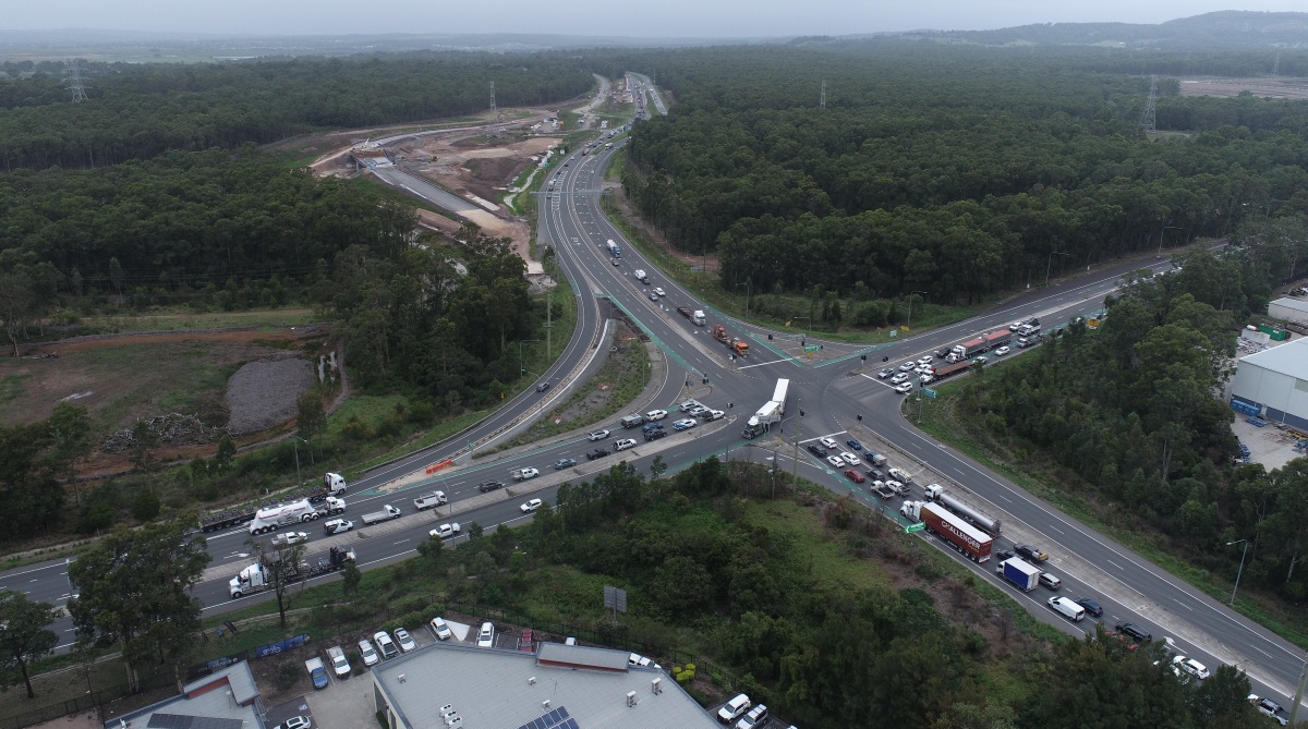 Changed traffic conditions as M1 extension progresses